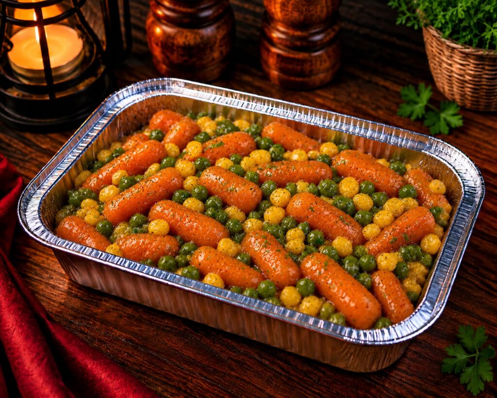 Glazed Carrots, Peas & Corn