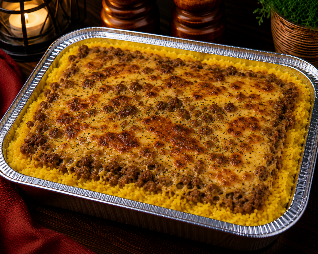 Bobotie with Yellow Rice
