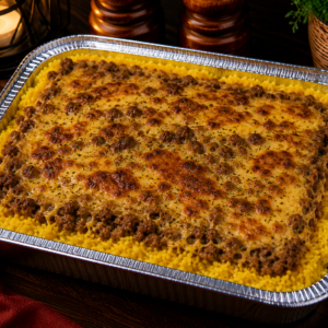Bobotie with Yellow Rice